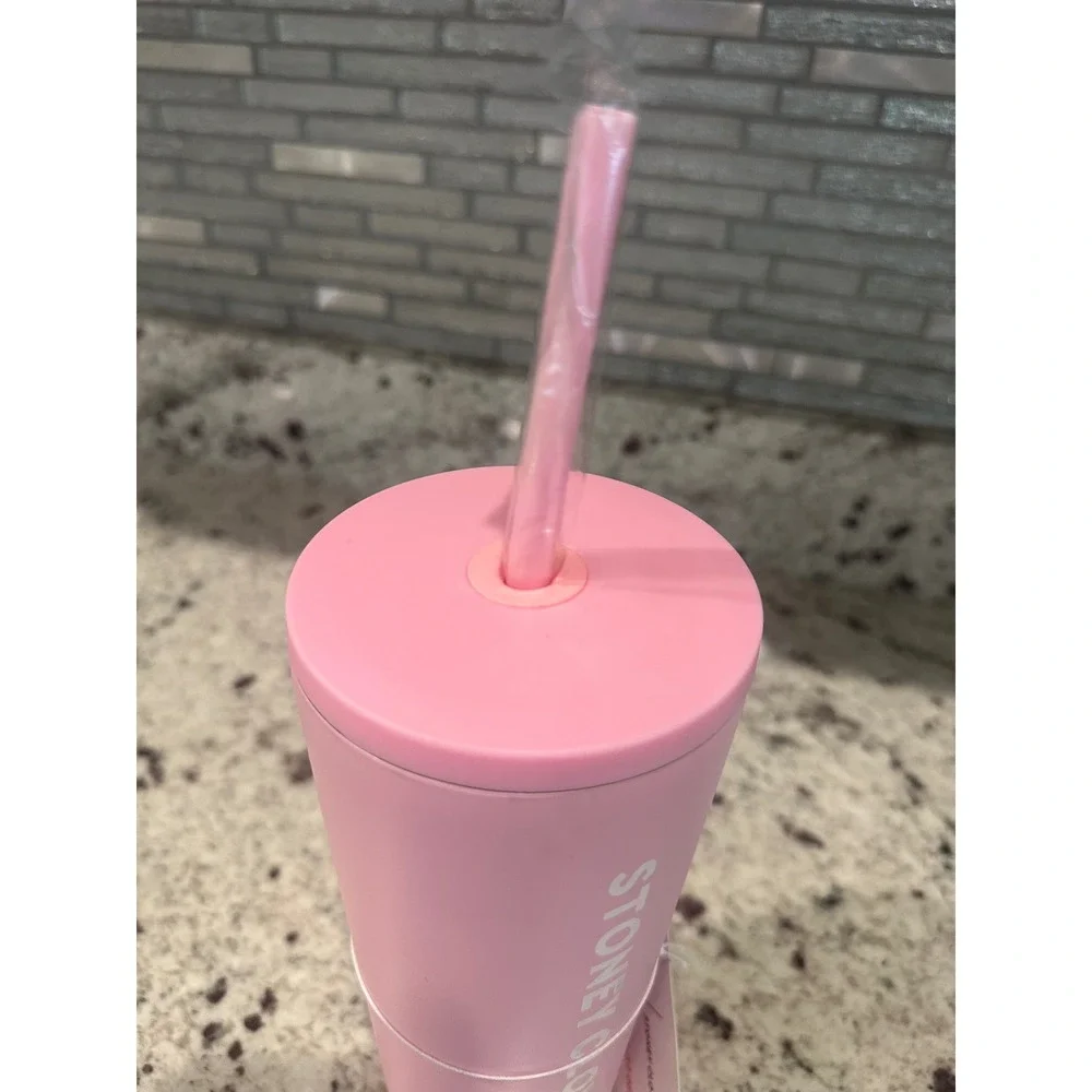 Dunkin' x Stoney Clover Lane collaboration Pink stainless steel tumbler New
